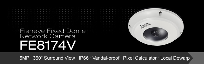 Camera IP Dome 5.0 Megapixel Vivotek FE8174V