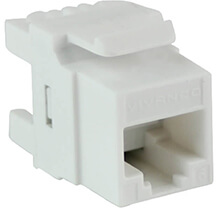 Keystone Jack VIVANCO CAT.6 VCCJUNF6W (Unshield, White)