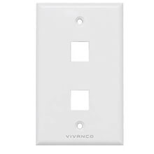 2-port Faceplate (A-Format) VIVANCO VCA172