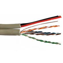 Cáp LAN liền nguồn CAT5e UTP + 2VCm0.5 VCOM L524008