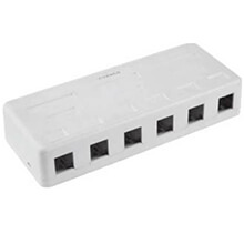 6-Port Surface Box VIVANCO VCB261