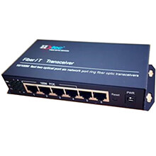 HDTEC Fiber Switch PoE 2F4RJ45 100M