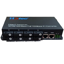 Converter kết hợp HDTEC 8 cổng Quang 2 cổng RJ45 1G