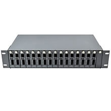 14 Slot RJ45 Converter Rack Fiber