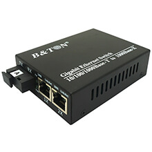 Chuyển đổi Quang-Điện Media Converter Unmanaged Fiber Switch BTON BT-912GS-20A