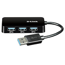 4-Port Super Speed USB 3.0 Hub D-Link DUB-1341