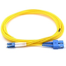 SC-LC OS2 9/125 Single Mode Duplex Fibre Patch Cable VIVANCO VCFCCLDPS2LS15