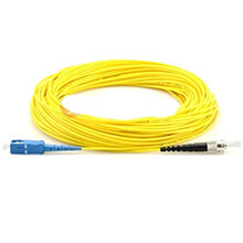 SC/PC-ST/PC OS2 Single Mode Simplex Fibre Patch Cable VIVANCO VCFCTCSPS2LS3