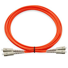 SC/PC-SC/PC OM1 Multimode Duplex Fibre Patch Cable VIVANCO VCFCSCDPM1LS3