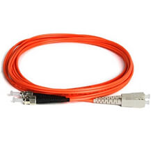 SC/PC-ST/PC OM1 Multimode Duplex Fibre Patch Cable VIVANCO VCFCTCDPM1LS3
