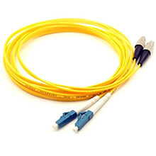 LC/PC-FC/PC OS2 Single Mode Duplex Fibre Patch Cable VIVANCO VCFCLFDPS2LS3