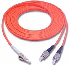LC/PC-FC/PC OM3 Multimode Duplex Fibre Patch Cable VIVANCO VCFCLFDPM3LS3
