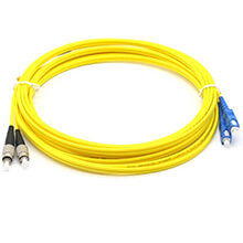 SC/PC-FC/PC OS2 Single Mode Duplex Fibre Patch Cable VIVANCO VCFCSFDPS2LS3