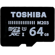 Thẻ nhớ Toshiba 64GB MicroSD EXCERIA M203 UHS-1 Class 10 (R100)