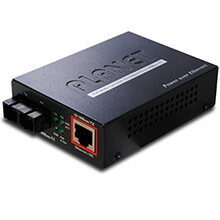 100Base-FX to 10/100Base-TX PoE Media Converter PLANET FTP-802S15
