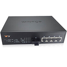 4-port 10/100/1000Base-T+1-port 1000Base-F PoE Switch WINTOP YT-DS106-1GF5GT-AF