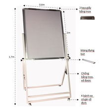 Bảng viết | Bảng Flipchart cố định viết bút lông BAVICO kích thước 100x60cm