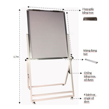 Bảng viết | Bảng Flipchart cố định viết bút lông BAVICO kích thước 100x120cm
