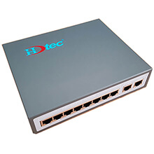 8-port PoE 1G + 2-port Uplink 1G Switch HDTEC 