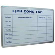 Bảng viết | Bảng lịch công tác BAVICO kích thước 60x100cm