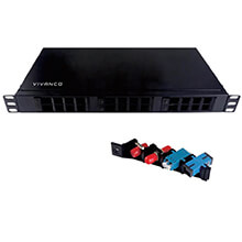24 Port 19 inch Optical Fiber Patch Panel, Universal VIVANCO VCFPRTNU241