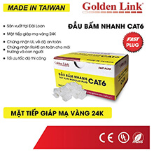 Đầu bấm mạng nhanh RJ45 CAT6 Golden Link GL-20056