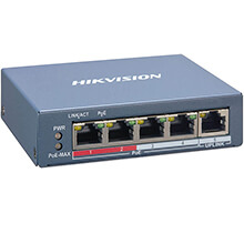 4-port FE Smart PoE Switch HIKVISION DS-3E1105P-EI
