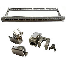 Khung Patch panel 24 Port 1U CAT.6A STP DINTEK 1406-00012