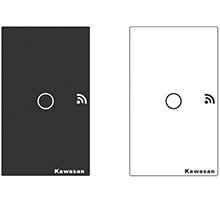 Công tắc cảm ứng hẹn giờ 1 nút có viền KAWA CT1C-WIFI(B/W)