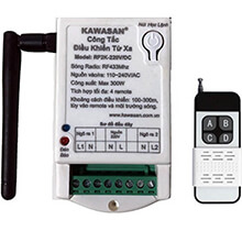 Công tắc điều khiển từ xa 2 kênh KAWA RF2K-220V-RM4B