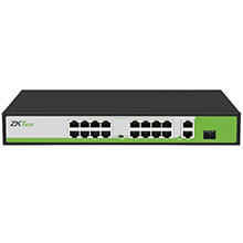 16-Port 10/100Mbps PoE Switch ZKTeco PE162-200-C