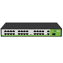 24-Port 10/100Mbps PoE Switch ZKTeco PE242-300-C