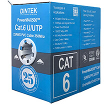 Cáp mạng Dintek CAT.6 UTP (1101-04032, 305m/thùng)