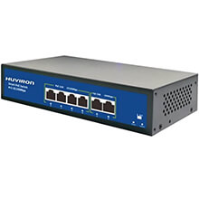 4-port 10/100M PoE Switch HUVIRON F-SP3-4F2F-BL