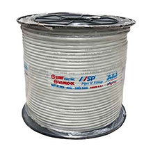 Cáp mạng SINO | Cáp đồng trục RG6 (5C-FB) lõi CCS 80 sợi màu trắng SINO RG6/5C-FB/CCS/80/SP/TR