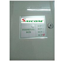 Hộp tập điểm SAICOM 50P (đế inox + phiến KH23)