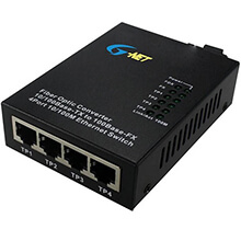4-port FE Switch G-NET G-UES-1FX4TX-SC20A/B