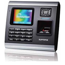 Máy chấm công kiểm soát cửa, vân tay, kết nối Wireless SUPREMA BIOSTATION BSTW-OC