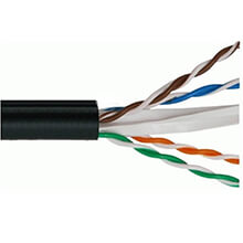 Cáp mạng VCOM CAT5E UTP SS vỏ PE - cuộn 305m (L525002)