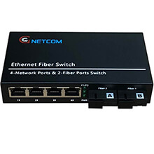 Bộ chuyển tiếp quang điện PoE HO-LINK HL-2F4EP-SC