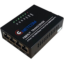 Bộ chuyển tiếp quang điện PoE HO-LINK HL-2F4E-SC