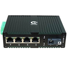 Bộ chuyển đổi quang công nghiệp 10/100Mbps HO-LINK HL-IES-1FX4TX-20A