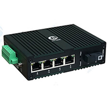 Bộ chuyển đổi quang công nghiệp 10/100Mbps HO-LINK HL-IES-1FX4TX-20B