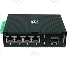 Bộ chuyển đổi quang công nghiệp 10/100/1000Mbps HO-LINK HL-IES-1GX4GT-SFP