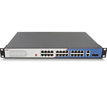 24-port GE PoE + 2-port GE + 2-Port 1G SFP Rack-Mounted Switch WINTOP YT-CM2328-2GF26GT-24POE