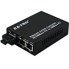 Chuyển đổi Quang-Điện Media Converter Unmanaged Fiber Switch BTON BT-912SM-20B