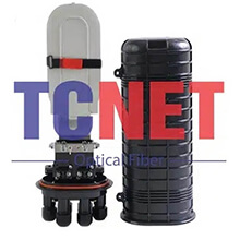 Măng xông cơ khí mũ chụp cáp quang 12FO-24FO TCN-D004 (4 cổng vào/ra)