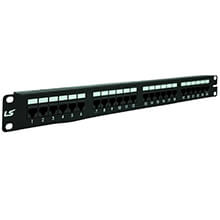 Patch panel 24P Unshielded Cat5e LS-PP-UC5E-24P-F-ECO