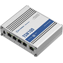 5-port Gigabit Ethernet Industrial PoE Switch Teltonika TSW100