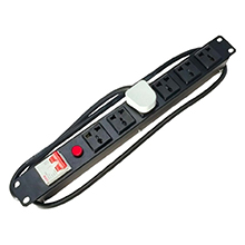 Tủ mạng-Rack Atcom | Thanh nguồn PDU 6 cổng rack 19” có CB ATC6-PUC